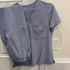 Figs Women's Scrub Set Slate Blue Technical Collection